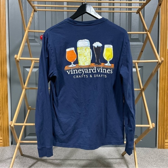 Vineyard Vines Crafts & Drafts Long Sleeve T-shirt Size Small - Picture 7 of 11